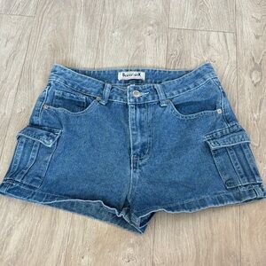 Los Angeles Sixty-Six Blue Denim Junior Shorts